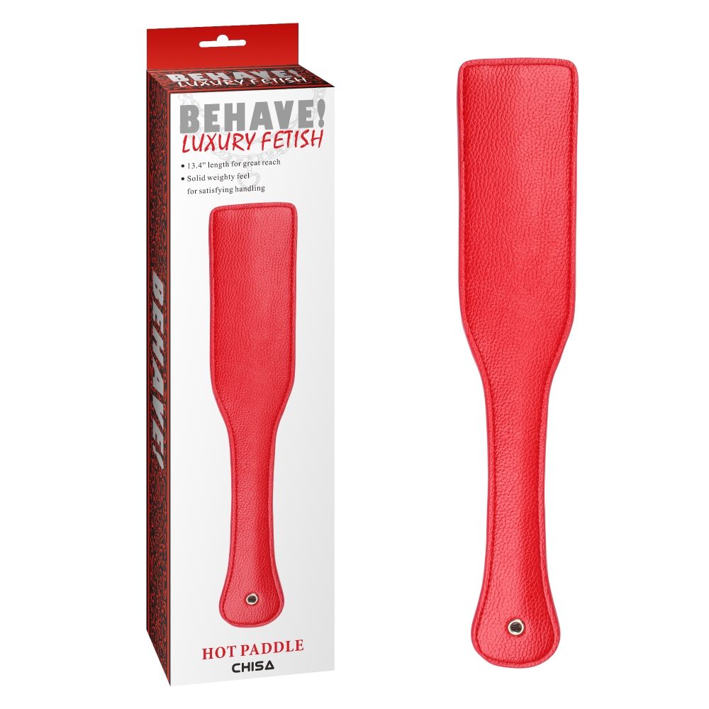 Behave Luxury Fetish Hot Paddle Red