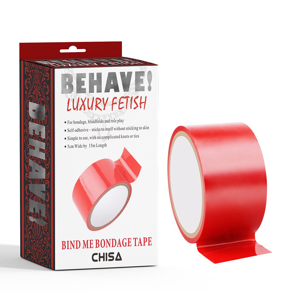 Behave Luxury Fetish Bind Me Bondage Tape Red