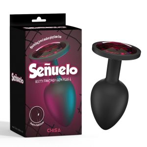 Chisa Senuelo Gem Butt Plug Black - L