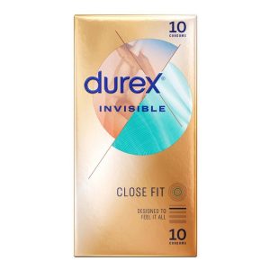 Durex Invisible Close Fit 10 Pack Condoms