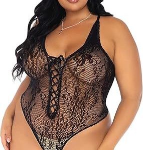 Leg Avenue Floral Lace Thong Teddy