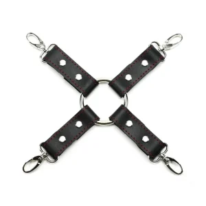 Love in Leather Gold Hogtie Piece