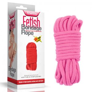 Lovetoy Fetish Bondage Rope Pink 10m