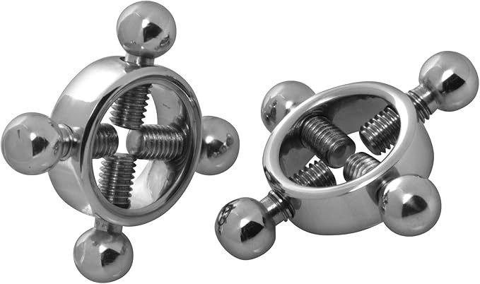 Master Series Rings of Fire Stainless Steel Nipple Press Set