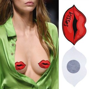 Nipple Pasties Licking Lips