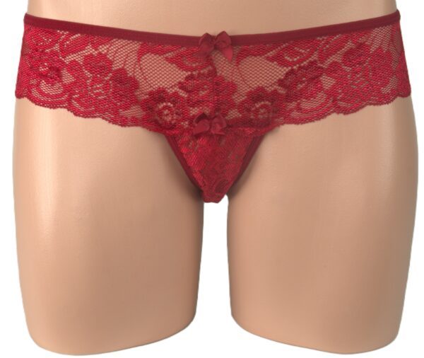 Poison Rose 180 Lace Crutchless G String Mint 10
