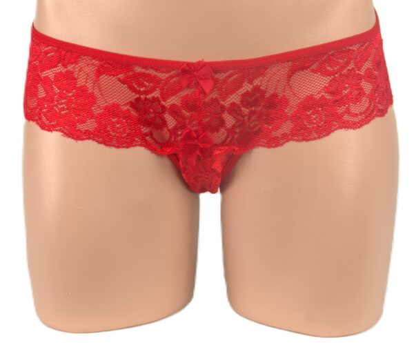 Poison Rose 180 Lace Crutchless G String Mint 10 – view 2