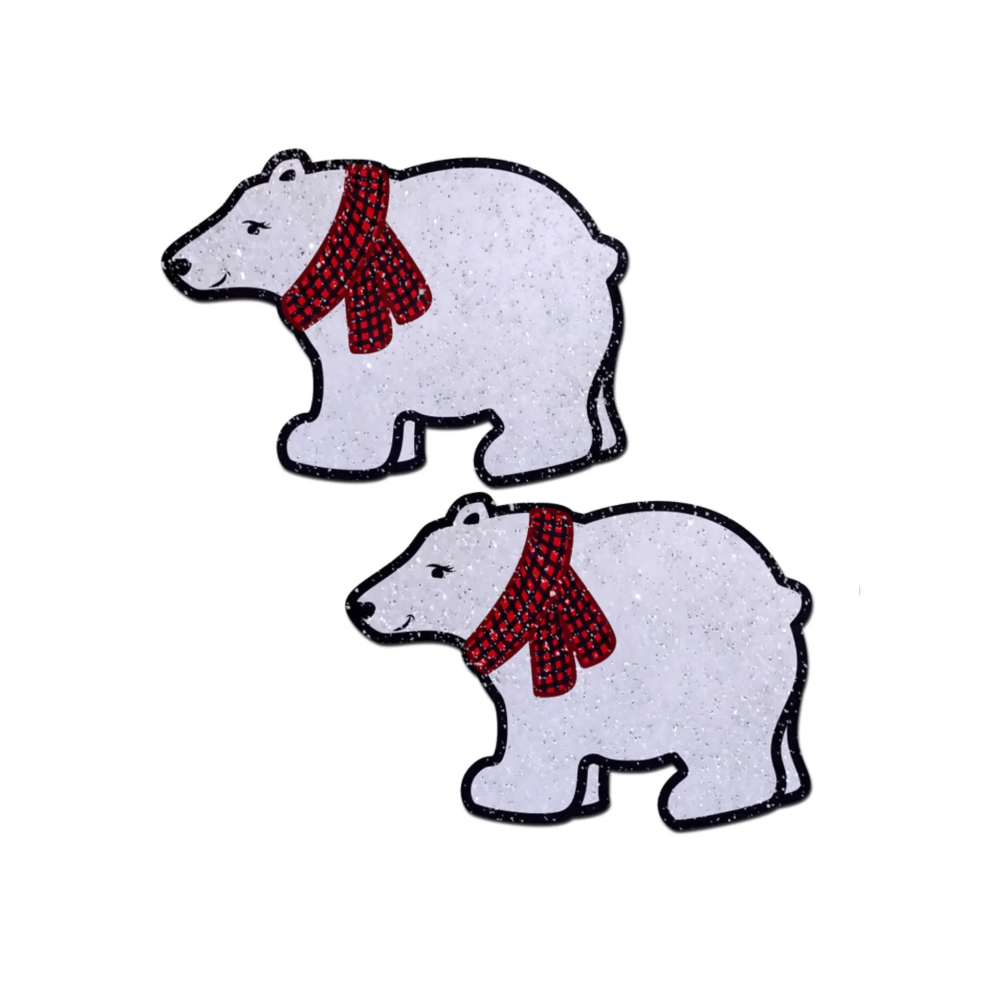 Xmas Nipple Pasties Polar Bear