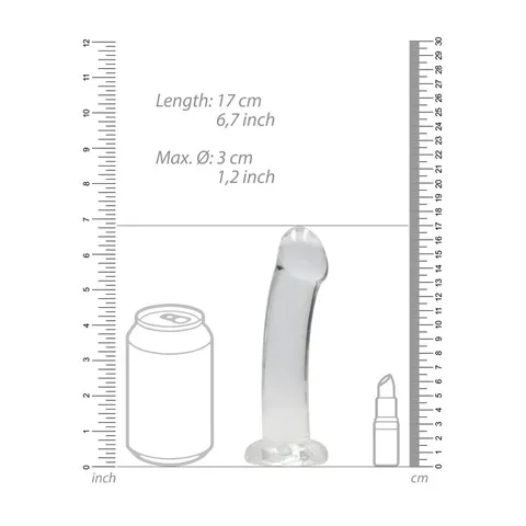 Realrock Non Realistic Dildo Clear – view 3