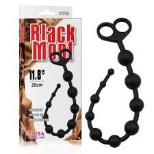 Chisa Black Mont Boyfriend Beads 11.8 Inch