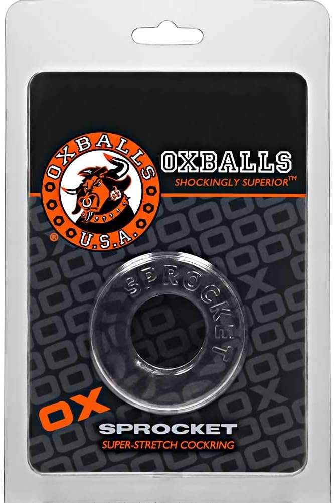 Oxballs Sprocket No Roll Cockring Clear