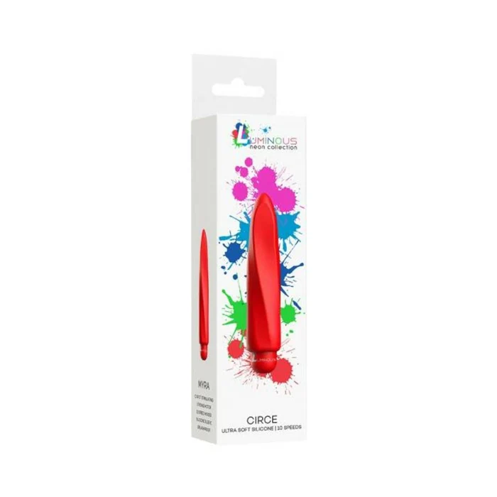 Luminous Myra Bullet With Silicone Sleeve 10 Speeds Red