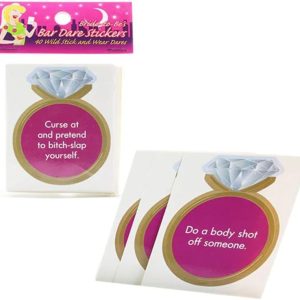 Bride to Be Bar Dare Stickers