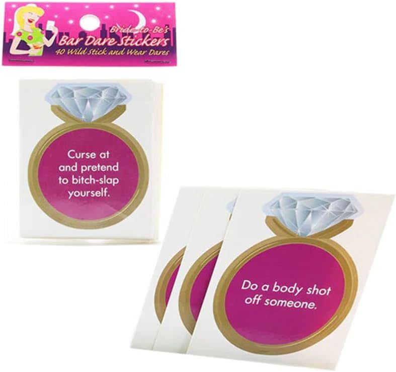 Bride to Be Bar Dare Stickers