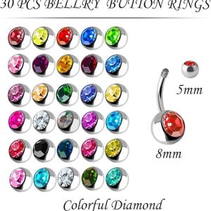 Crystal Belly Rings