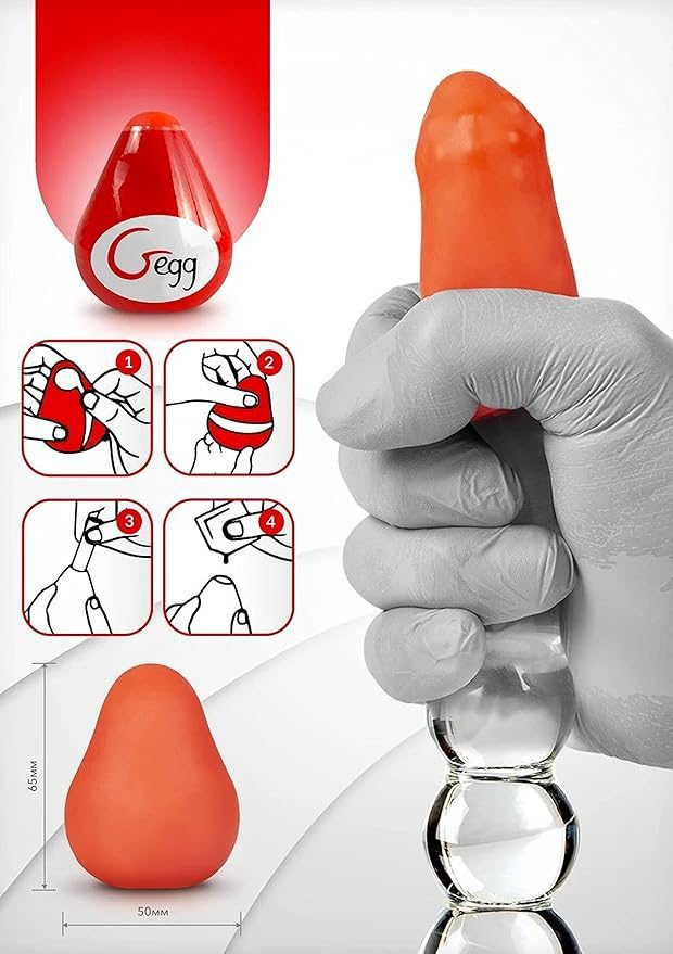 G Masturbator Egg Red – view 2