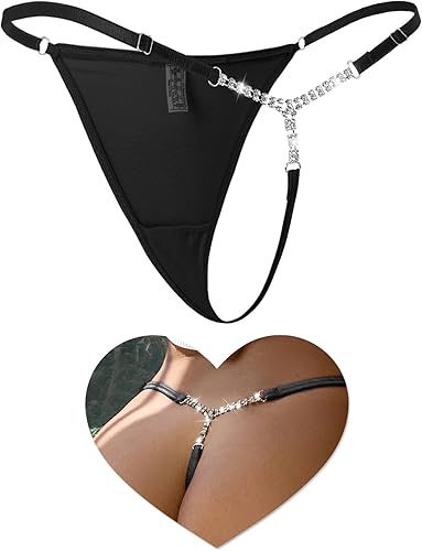 Diamond Charm Lace G String Blue XL – view 2