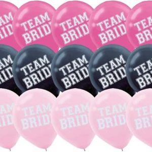 Team Bride Balloons 15 Pack