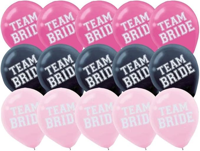 Team Bride Balloons 15 Pack