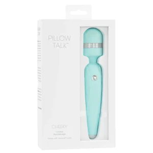 Pillow Talk Cheeky Wand with Swarovski Crystal Teal