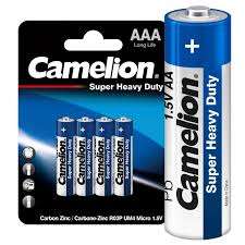 Camelion Super Heavy Duty Batteries Aaa 4 Pack