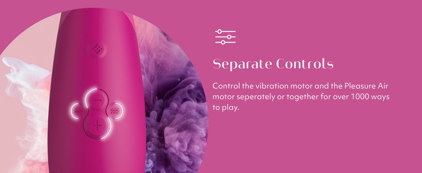 Womanizer Enhance 2 in 1 Air Massage & Clitoris Vibrator Pink