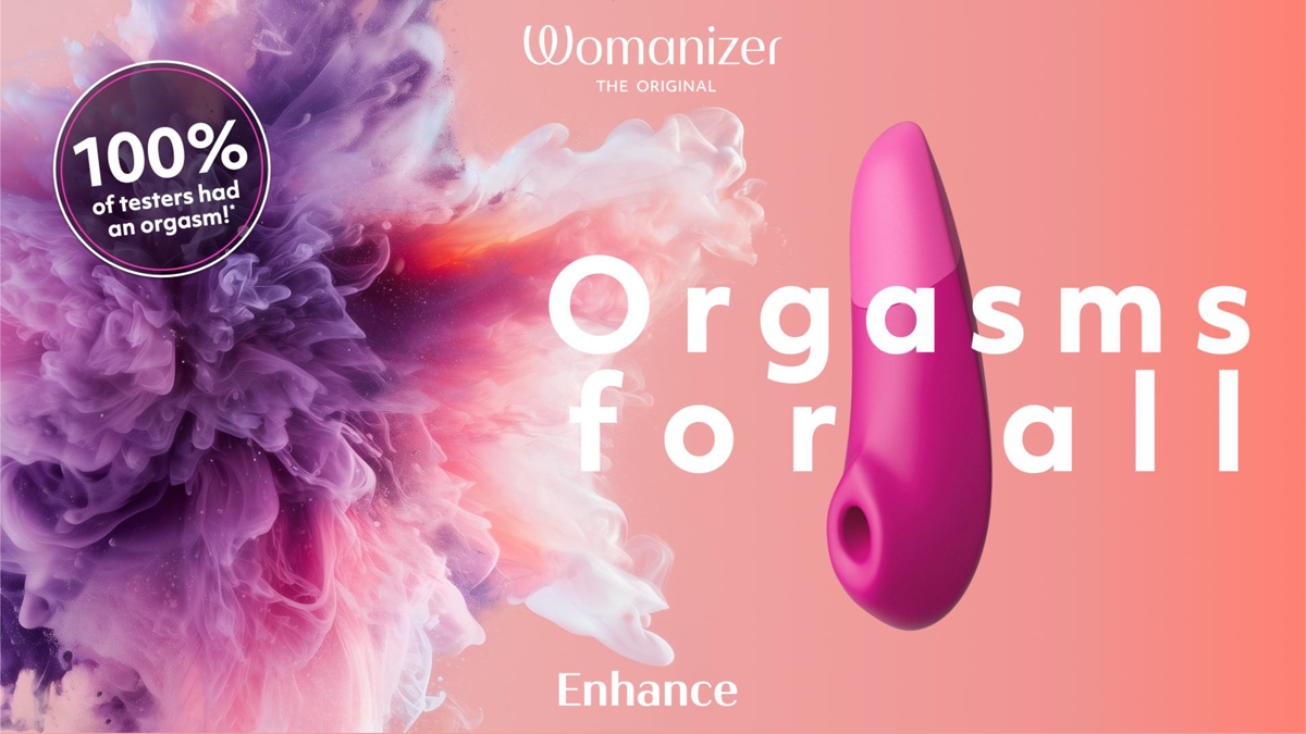 Womanizer Enhance 2 in 1 Air Massage & Clitoris Vibrator Pink