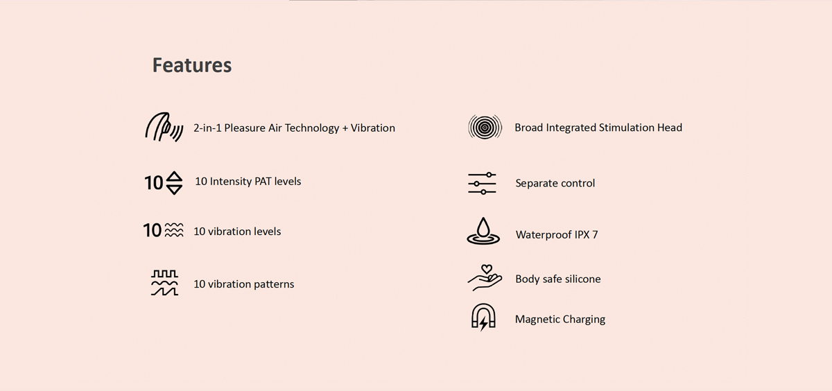 Womanizer Enhance 2 in 1 Air Massage & Clitoris Vibrator Pink