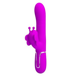 Pretty Love Falin 4 In 1 Multi Function Vibrator Dark Pink