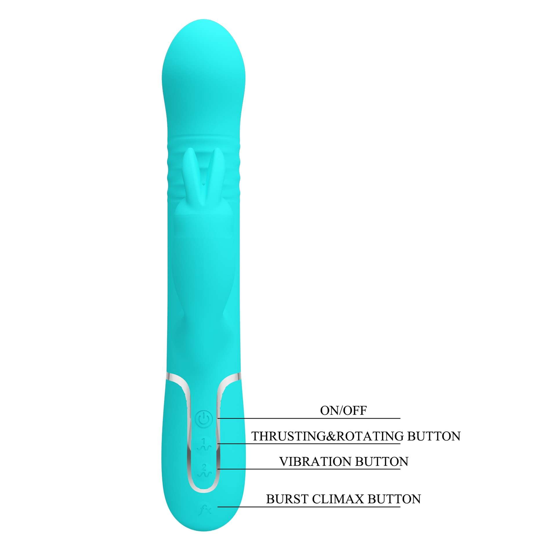 Pretty Love Coale 4 In 1 Multi Function Vibrator Seafoam – view 7