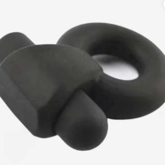 Battery Donut Vibrating Cock Ring Black