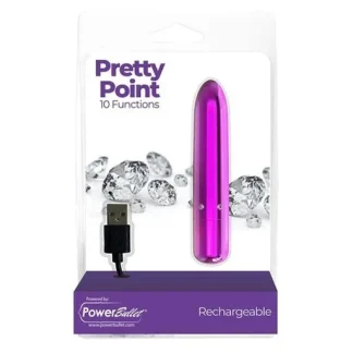 Pretty Point Rechargeable Bullet Purple