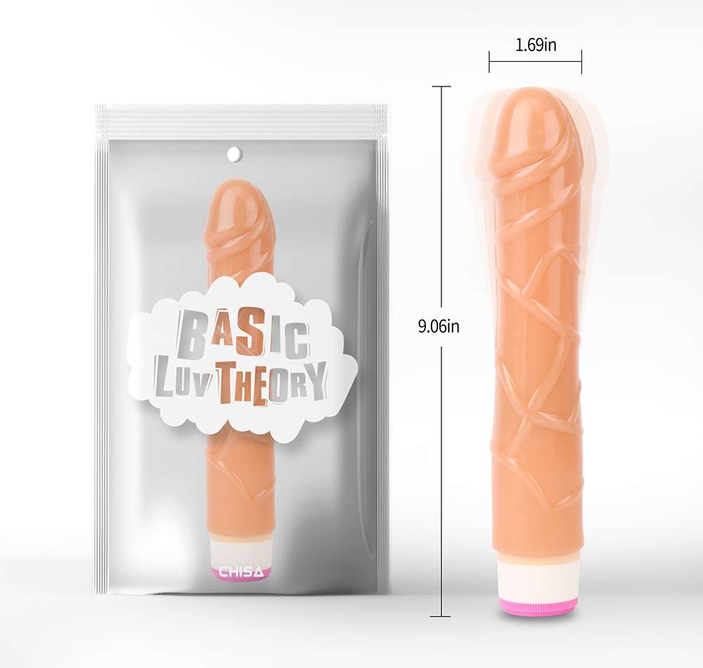 Basic Luv Theory Flesh Vibrator 9 Inch – view 3