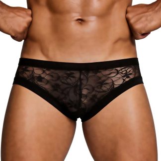 Black Lace Men Panty S