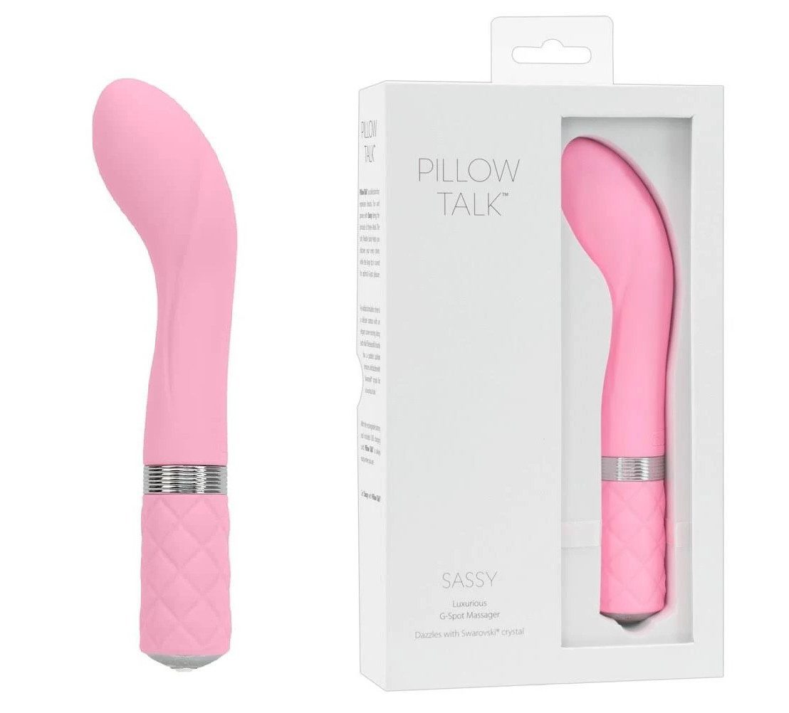 Pillow Talk Sassy G Spot with Swarovski Crystal Pink