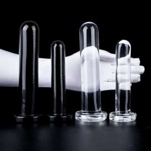 Straight Anal Dildo Clear Medium