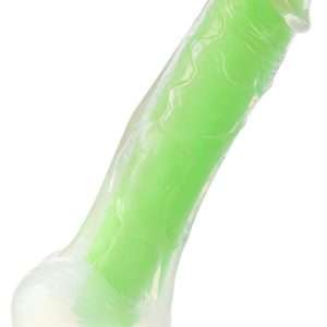 Glow in the Dark Dildo Green L
