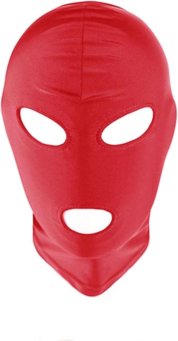 HW Gimp Hood Eyes & Mouth Red