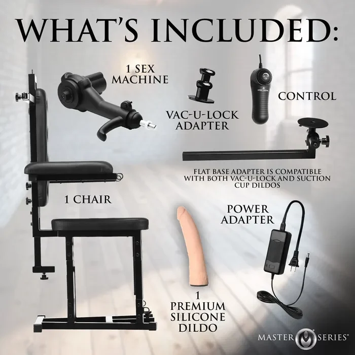 Master Series Enforcer Chair with Sex Machine – view 3
