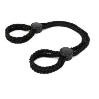 HW Cotton Rope Handcuffs Black