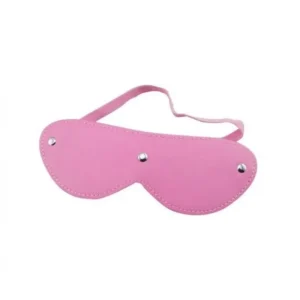 HW Faux Leather Eye Mask Pink