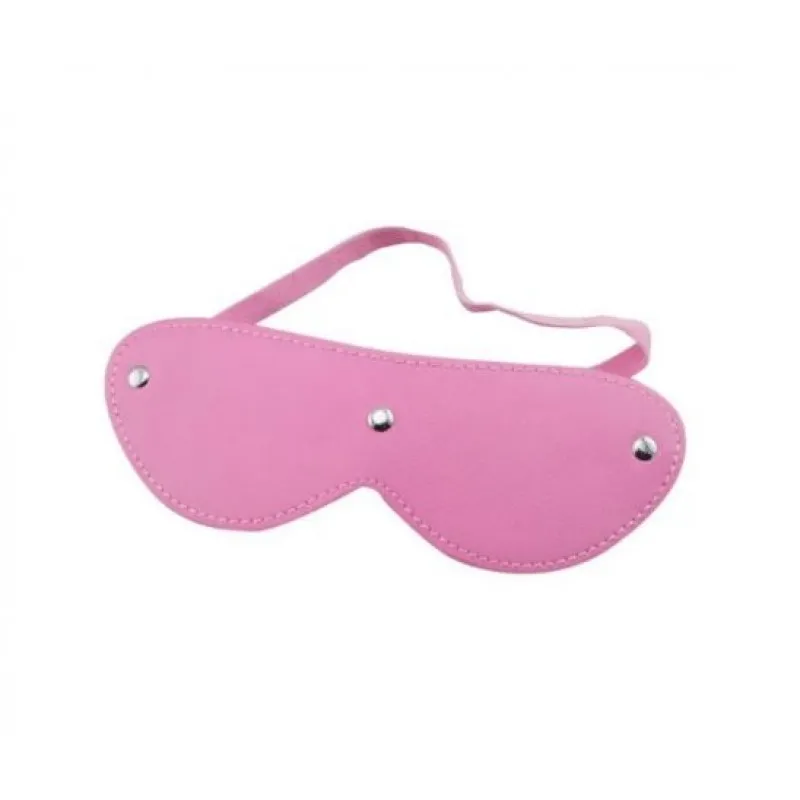 HW Faux Leather Eye Mask Pink