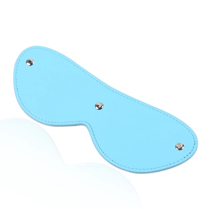 HW Faux Leather Eye Mask Blue