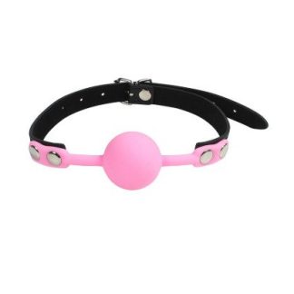 HW Silicone Ball Gag Pink