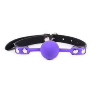 HW Silicone Ball Gag Purple
