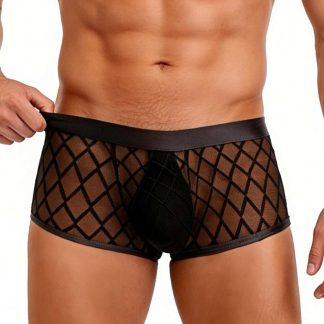 Sheer Black Boxer S