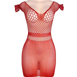 SBL Size 8-12 Red Crochet Mesh Dress