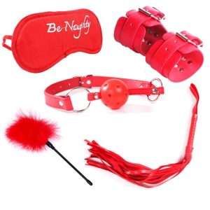 HW 5 Piece Bondage Kit Red