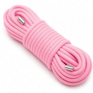 HW Cotton Rope 5m Silver Tip Pink