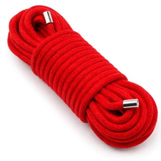 HW Cotton Rope 5m Silver Tip Red